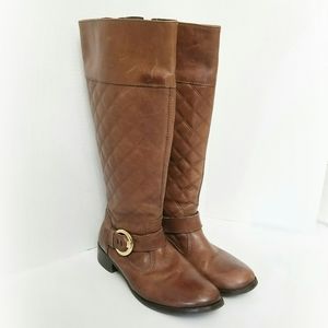 Keffor Brown Leather Riding Boots, size 6